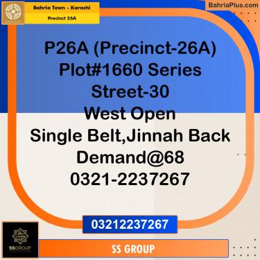 125 Sq. Yards Residential Plot for Sale in Precinct 26A -  Bahria Town, Karachi - (BP-155103)
