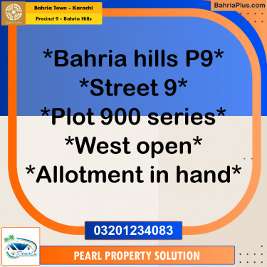 Residential Plot for Sale in Precinct 9 - Bahria Hills -  Bahria Town, Karachi - (BP-155184)