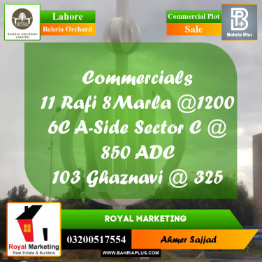 Commercial Plot for Sale in Bahria Orchard, Lahore - (BP-155208)