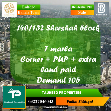 Residential Plot for Sale in Bahria Town, Lahore - (BP-155233)