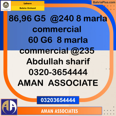 Commercial Plot for Sale in Bahria Orchard, Lahore - (BP-155306)