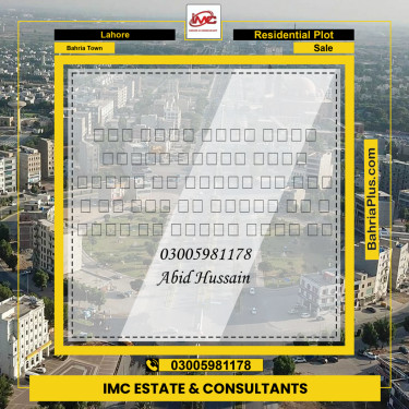 Residential Plot for Sale in Bahria Town, Lahore - (BP-155393)