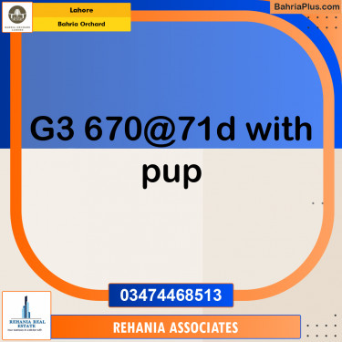 Residential Plot for Sale in Phase 4 - G3 Block -  Bahria Orchard, Lahore - (BP-155475)