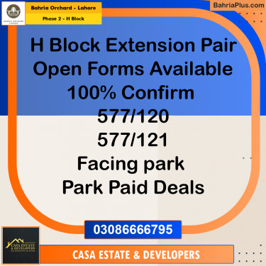 Residential Plot for Sale in Phase 2 - H Block -  Bahria Orchard, Lahore - (BP-155502)