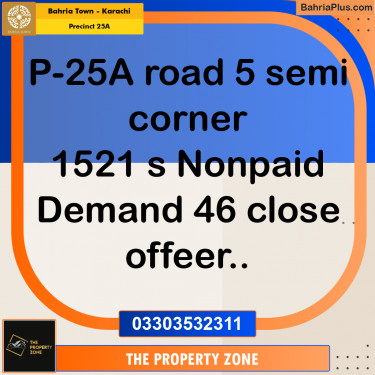 125 Sq. Yards Residential Plot for Sale in Precinct 25A -  Bahria Town, Karachi - (BP-155599)