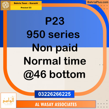 125 Sq. Yards Residential Plot for Sale in Precinct 23 -  Bahria Town, Karachi - (BP-155767)