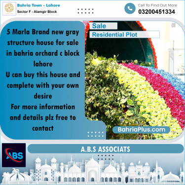 Residential Plot for Sale in Sector F - Alamgir Block -  Bahria Town, Lahore - (BP-155796)