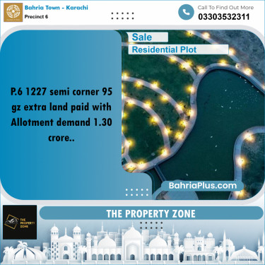 250 Sq. Yards Residential Plot for Sale in Precinct 6 -  Bahria Town, Karachi - (BP-155957)