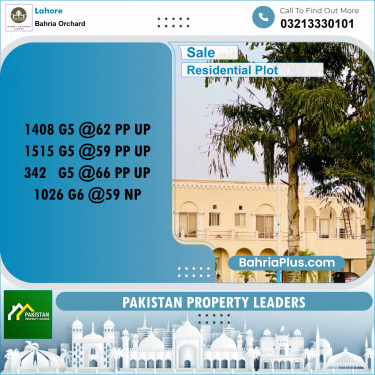 Residential Plot for Sale in Bahria Orchard, Lahore - (BP-155994)