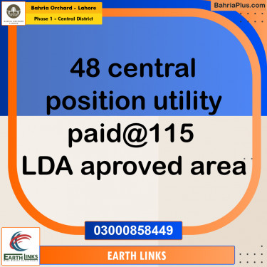 Residential Plot for Sale in Phase 1 - Central District -  Bahria Orchard, Lahore - (BP-156063)