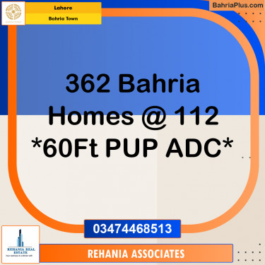 Residential Plot for Sale in Sector E - Bahria Homes -  Bahria Town, Lahore - (BP-156082)