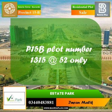 125 Sq. Yards Residential Plot for Sale in Precinct 15-B -  Bahria Town, Karachi - (BP-156174)