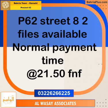 Residential Plot for Sale in Precinct 62 -  Bahria Town, Karachi - (BP-156229)