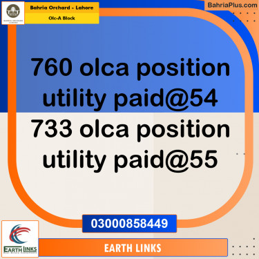 Residential Plot for Sale in OLC-A Block -  Bahria Orchard, Lahore - (BP-156279)