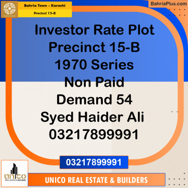 125 Sq. Yards Residential Plot for Sale in Precinct 15-B -  Bahria Town, Karachi - (BP-156286)