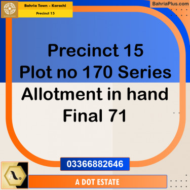 125 Sq. Yards Residential Plot for Sale in Precinct 15 -  Bahria Town, Karachi - (BP-156373)