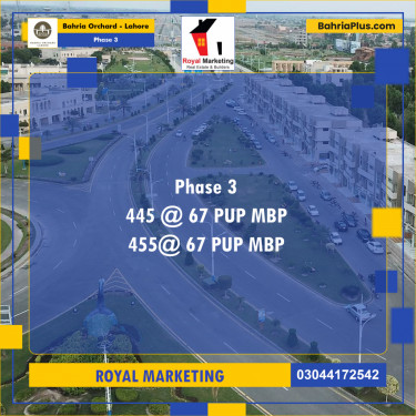 Residential Plot for Sale in Phase 3 -  Bahria Orchard, Lahore - (BP-156455)
