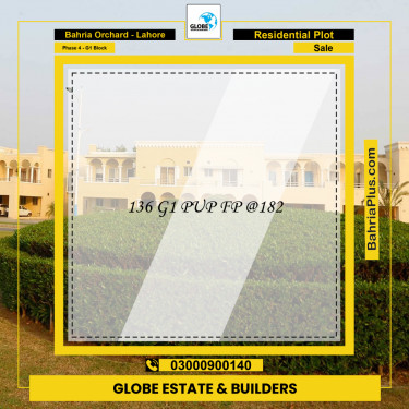 Residential Plot for Sale in Phase 4 - G1 Block -  Bahria Orchard, Lahore - (BP-156459)