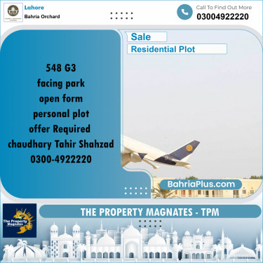 Residential Plot for Sale in Phase 4 - G3 Block -  Bahria Orchard, Lahore - (BP-156467)