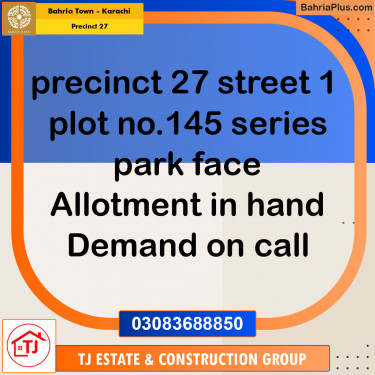 Residential Plot for Sale in Precinct 27 -  Bahria Town, Karachi - (BP-156746)