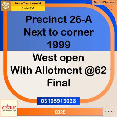 125 Sq. Yards Residential Plot for Sale in Precinct 26A -  Bahria Town, Karachi - (BP-156758)