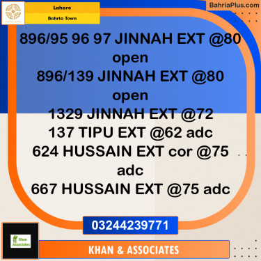 Residential Plot for Sale in Bahria Town, Lahore - (BP-156762)