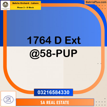 Residential Plot for Sale in Phase 2 - D Block -  Bahria Orchard, Lahore - (BP-156801)