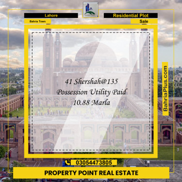 Residential Plot for Sale in Bahria Town, Lahore - (BP-156931)