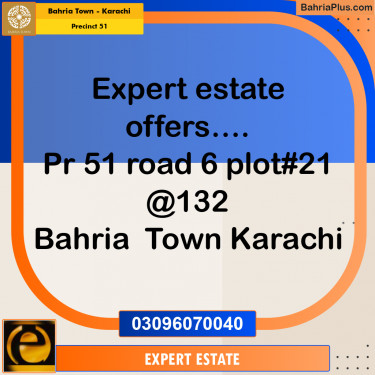 500 Sq. Yards Residential Plot for Sale in Precinct 51 -  Bahria Town, Karachi - (BP-157071)