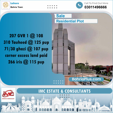 Residential Plot for Sale in Golf Phase 1 -  Bahria Town, Lahore - (BP-157084)