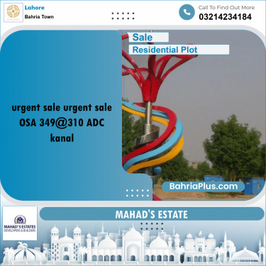 Residential Plot for Sale in Bahria Town, Lahore - (BP-157242)