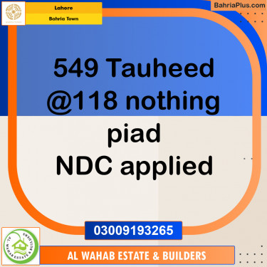 Residential Plot for Sale in Bahria Town, Lahore - (BP-157403)