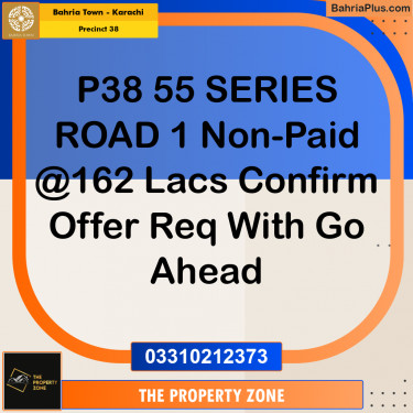 1000 Sq. Yards Residential Plot for Sale in Precinct 38 -  Bahria Town, Karachi - (BP-157572)