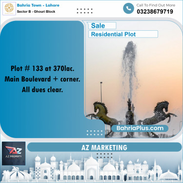 Residential Plot for Sale in Sector B - Ghouri Block -  Bahria Town, Lahore - (BP-157619)