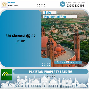 Residential Plot for Sale in Sector F - Ghaznavi Block -  Bahria Town, Lahore - (BP-157796)