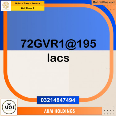 Residential Plot for Sale in Golf Phase 1 -  Bahria Town, Lahore - (BP-157804)