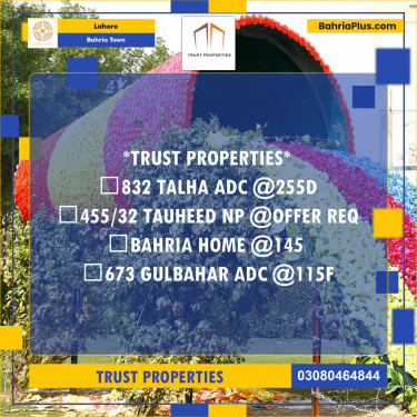 Residential Plot for Sale in Sector F - Talha Block -  Bahria Town, Lahore - (BP-157851)