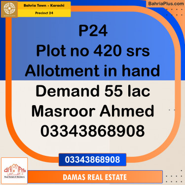 125 Sq. Yards Residential Plot for Sale in Precinct 24 -  Bahria Town, Karachi - (BP-157894)