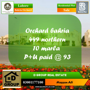 Residential Plot for Sale in Bahria Orchard, Lahore - (BP-157930)