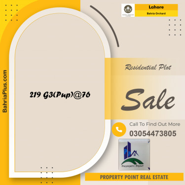 Residential Plot for Sale in Bahria Orchard, Lahore - (BP-157949)