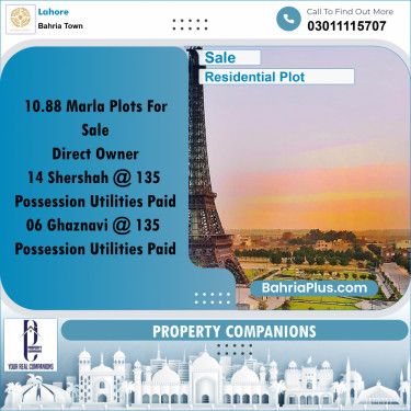 Residential Plot for Sale in Bahria Town, Lahore - (BP-158016)