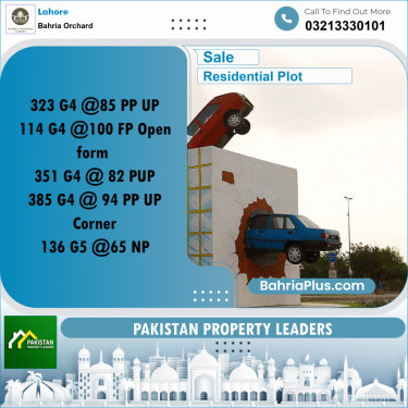 Residential Plot for Sale in Phase 4 - G4 Block -  Bahria Orchard, Lahore - (BP-158086)