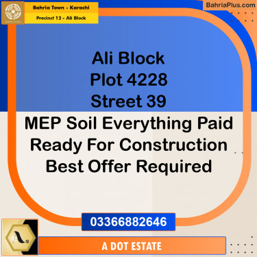 125 Sq. Yards Residential Plot for Sale in Precinct 12 - Ali Block -  Bahria Town, Karachi - (BP-158134)