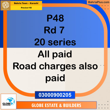 Residential Plot for Sale in Precinct 48 -  Bahria Town, Karachi - (BP-158238)