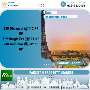 Residential Plot for Sale in Sector F - Ghaznavi Block -  Bahria Town, Lahore - (BP-158268)