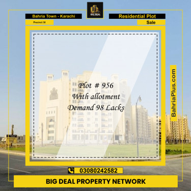 250 Sq. Yards Residential Plot for Sale in Precinct 30 -  Bahria Town, Karachi - (BP-158335)