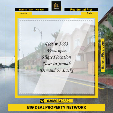 125 Sq. Yards Residential Plot for Sale in Precinct 28 -  Bahria Town, Karachi - (BP-158341)