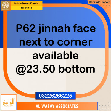 Residential Plot for Sale in Precinct 62 -  Bahria Town, Karachi - (BP-158390)