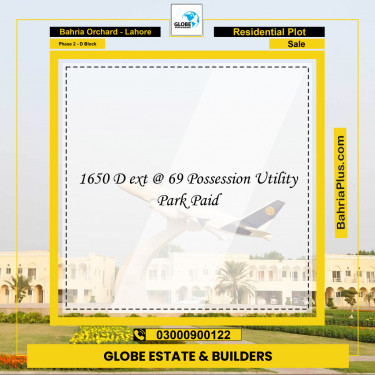 Residential Plot for Sale in Phase 2 - D Block -  Bahria Orchard, Lahore - (BP-158410)