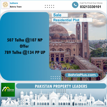 Residential Plot for Sale in Bahria Town, Lahore - (BP-158425)